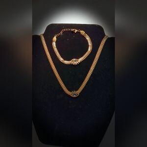 Stainless steel gold set